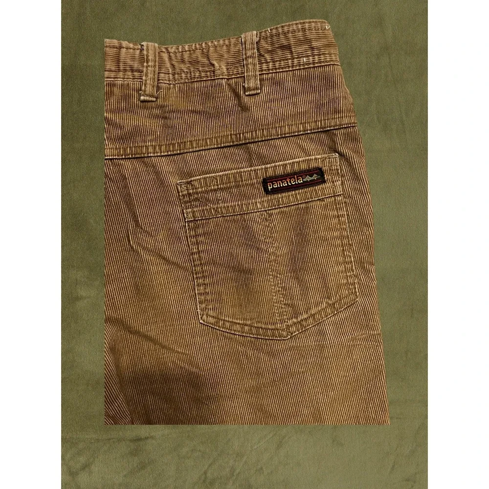 Vintage 1970s Levis Panatela Corduroy Pants Brown Straight Leg 34x31